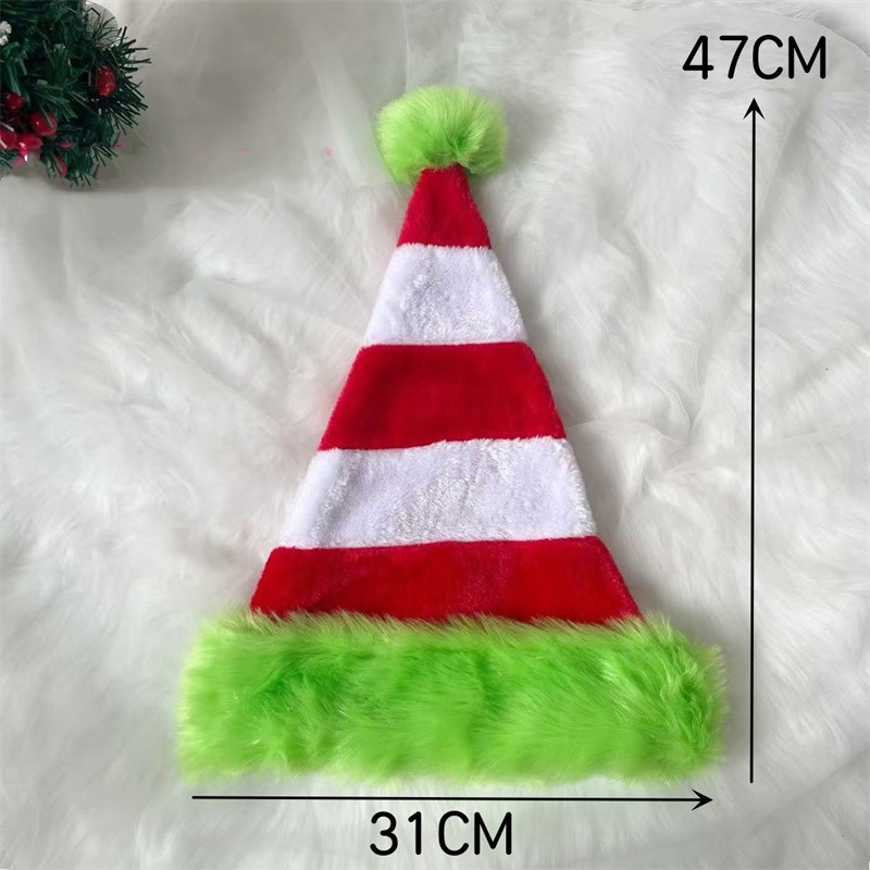 หมวกซานตาคลอสแบบต่อชิ้น หมวกผ้ - Santa Hat Plush บทวิจารณ์และราคา