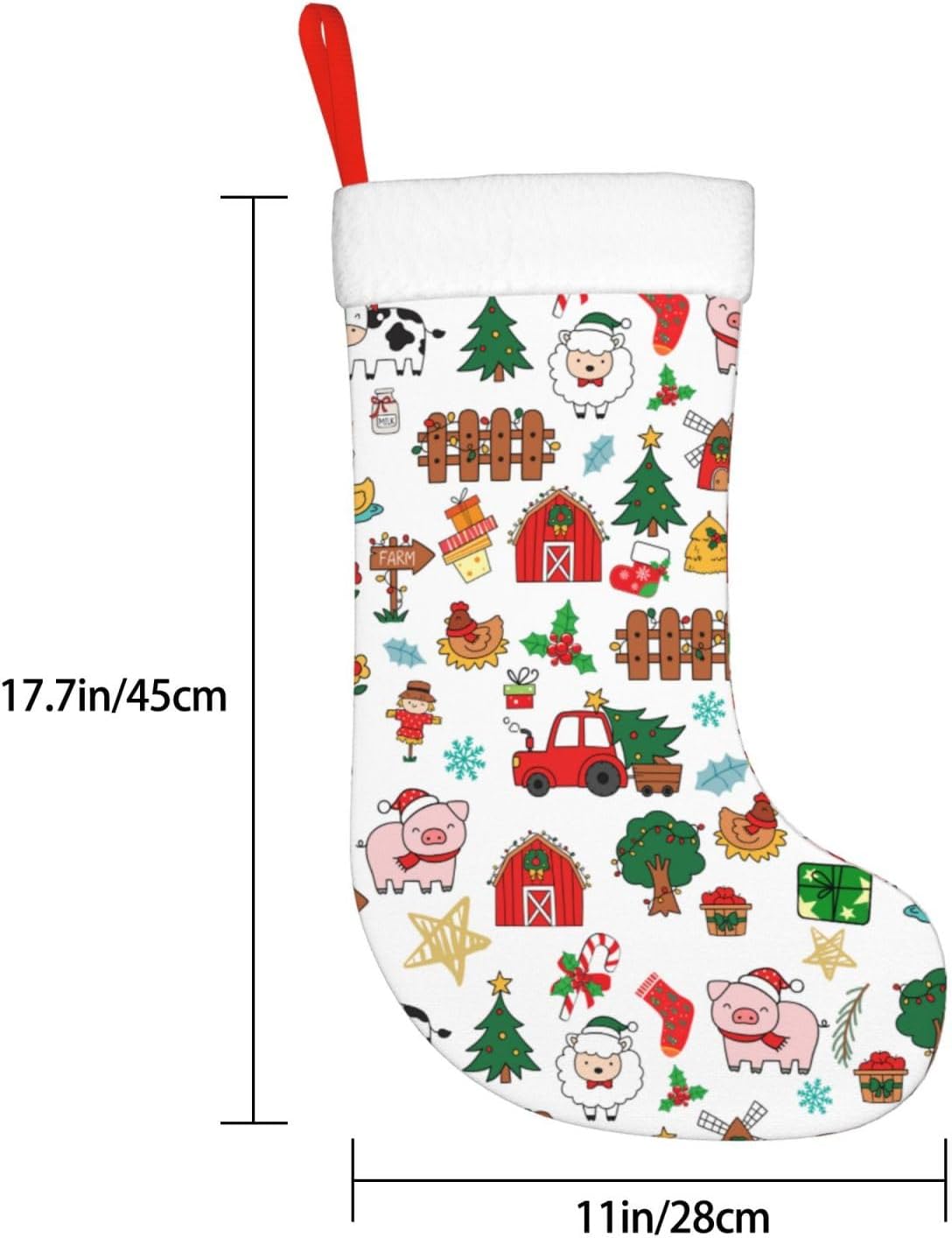 ถุงเท้าคริสต์มาสลายสัตว์เลี้ยง - Christmas Stocking Hanging บทวิจารณ์และราคา
