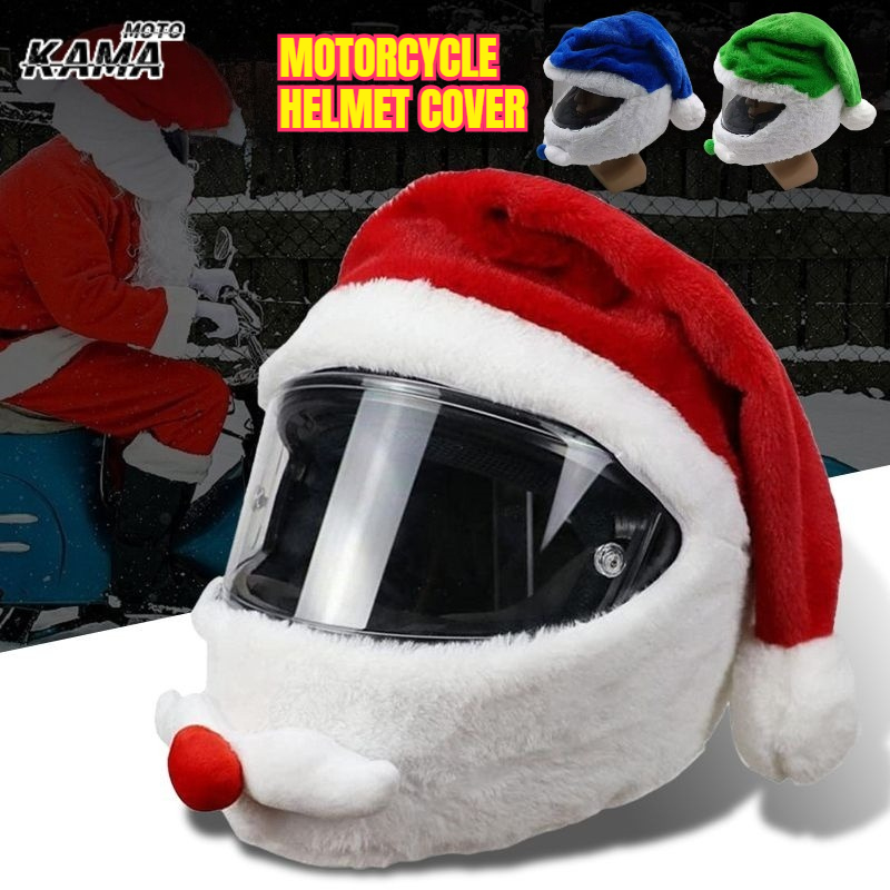 ผ้าคลุมหมวกกันน็อคซานตาคลอส หม - Santa Hat Plush บทวิจารณ์และราคา
