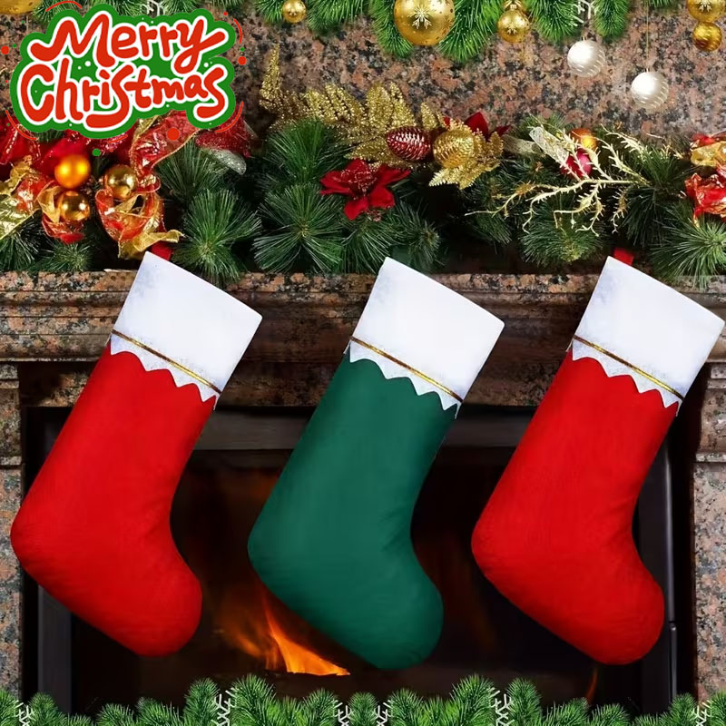 ชุดถุงเท้าคริสต์มาส 12-24 ชิ้น - Christmas Stocking Hanging บทวิจารณ์และราคา