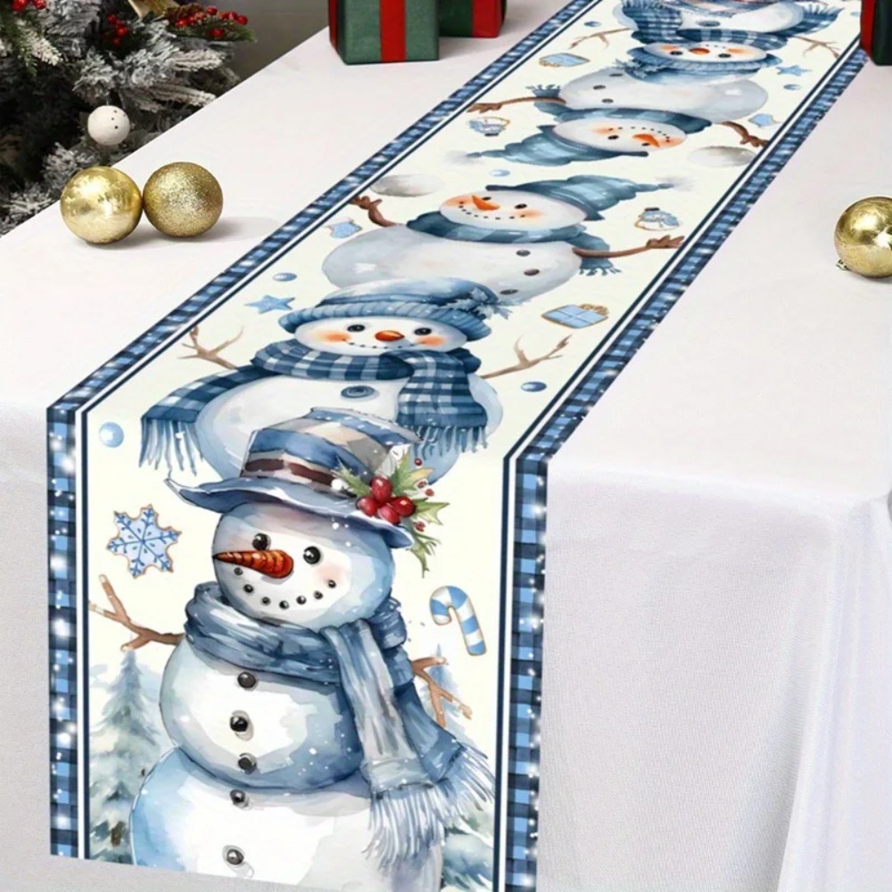 ผ้าปูโต๊ะคริสต์มาสลายซานตาคลอส - Christmas Table Runner บทวิจารณ์และราคา