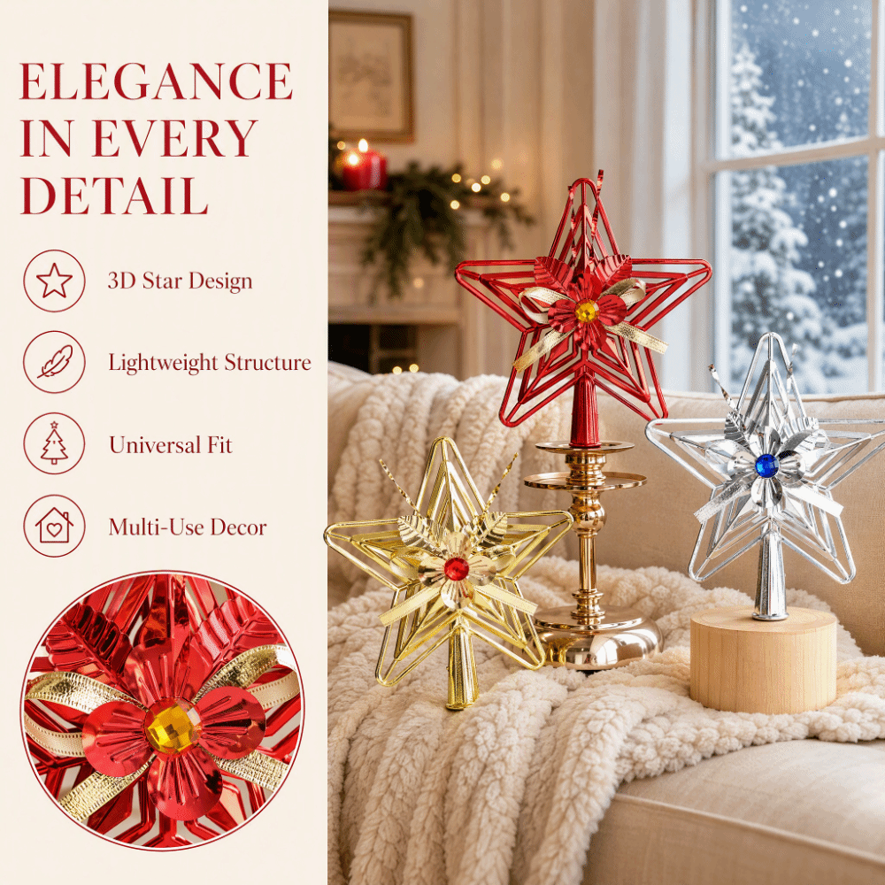 ดาวประดับต้นคริสต์มาสพลาสติกเค - Star Tree Topper บทวิจารณ์และราคา